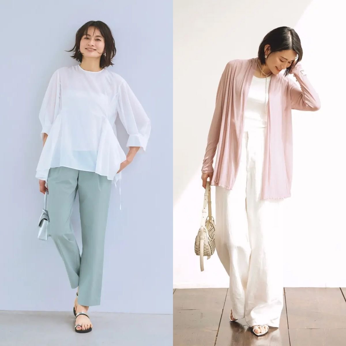 色の力で気持ち上向きに！連休明けは着心地ラクなアイテムを投入【50代の1週間コーデ】