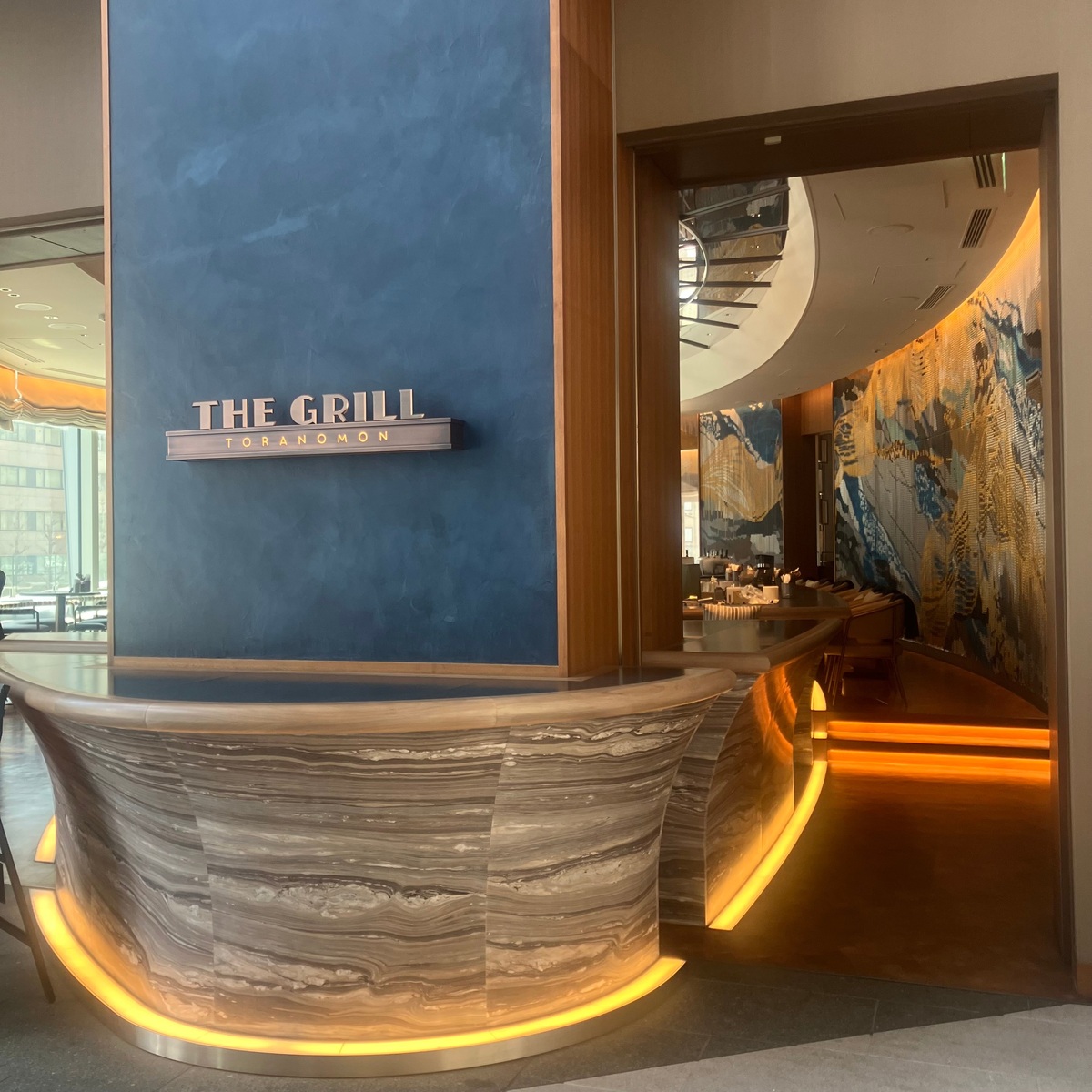 虎ノ門ヒルズのTHE GRILL TORANOMON。ランチで困った時には大活躍です。