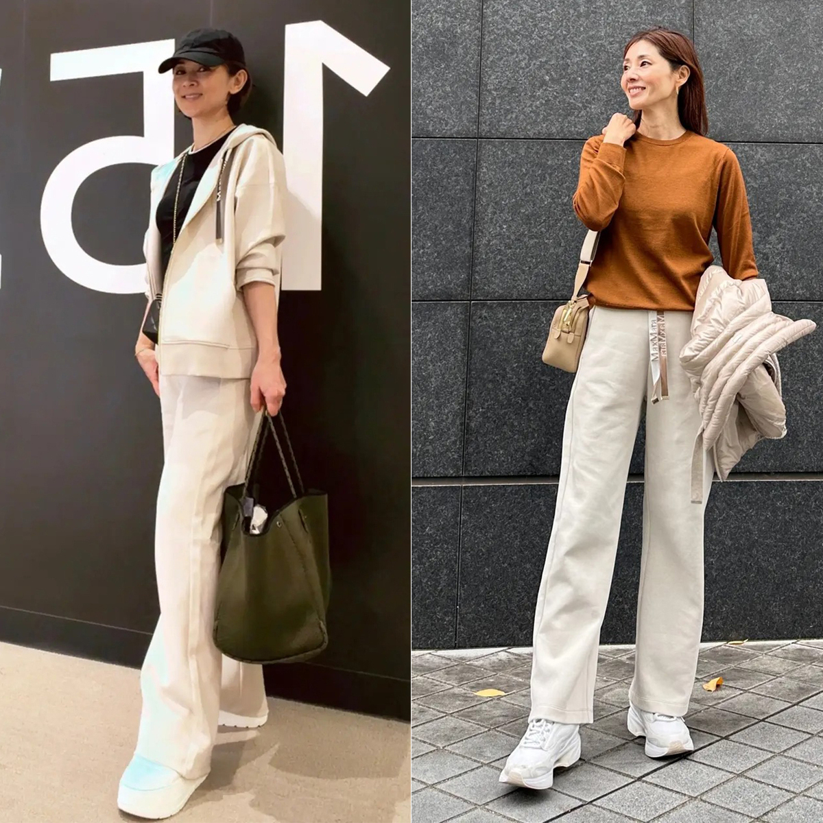 やっぱり万能！40代・50代に人気の白スニーカー×パンツスタイル5選