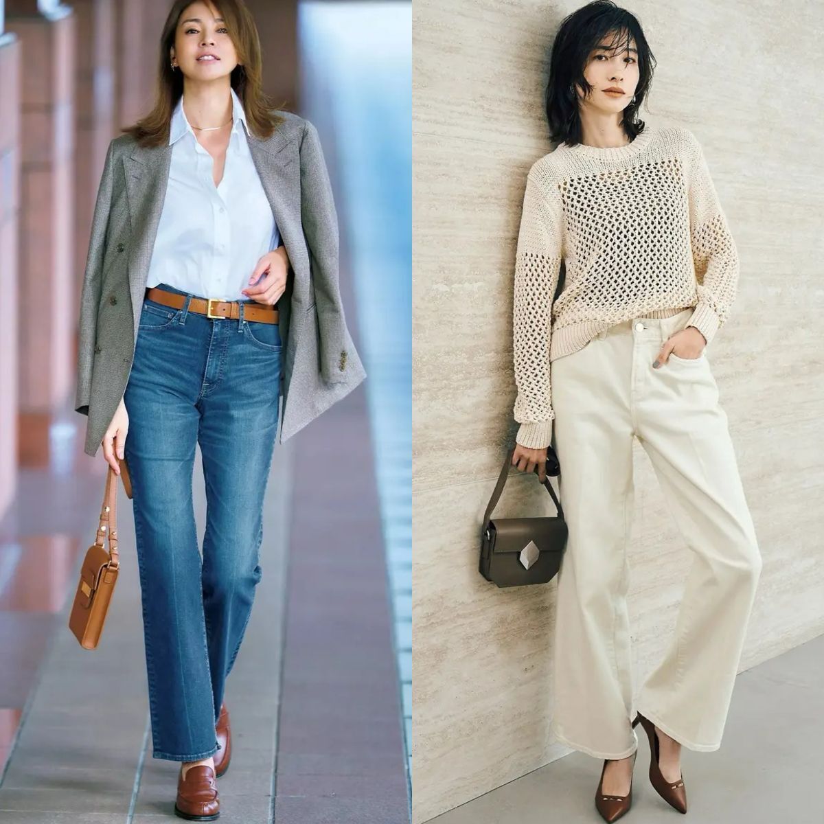 カジュアルに終わらせない。上品に着こなす50代のデニムコーデ