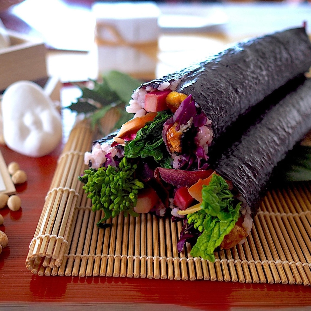 VEGAN恵方巻づくりと、HIGASHIYAの節分豆