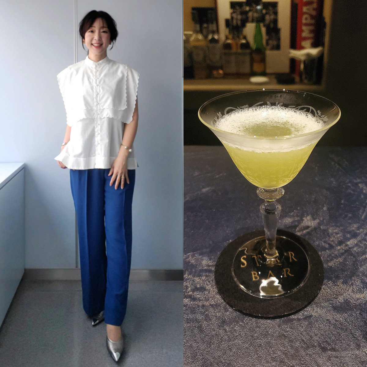 拘りのNINJA ICE？大人のBAR時間にはノースリーブと抜け感あるスリットカラーパンツ