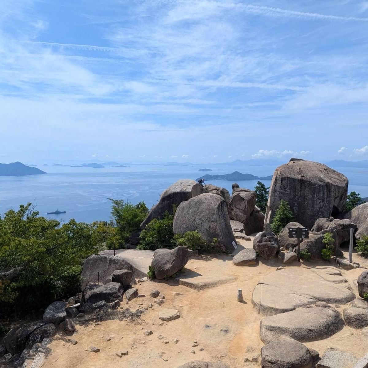 【夏の宮島】弥山山頂で初めて味わう爽快感