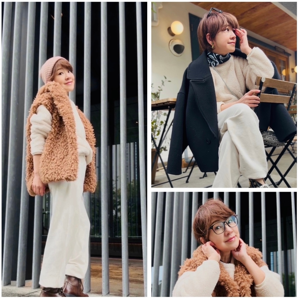 GUで叶えるまだ寒い春のきれいめカジュアルデイリーコーデ。