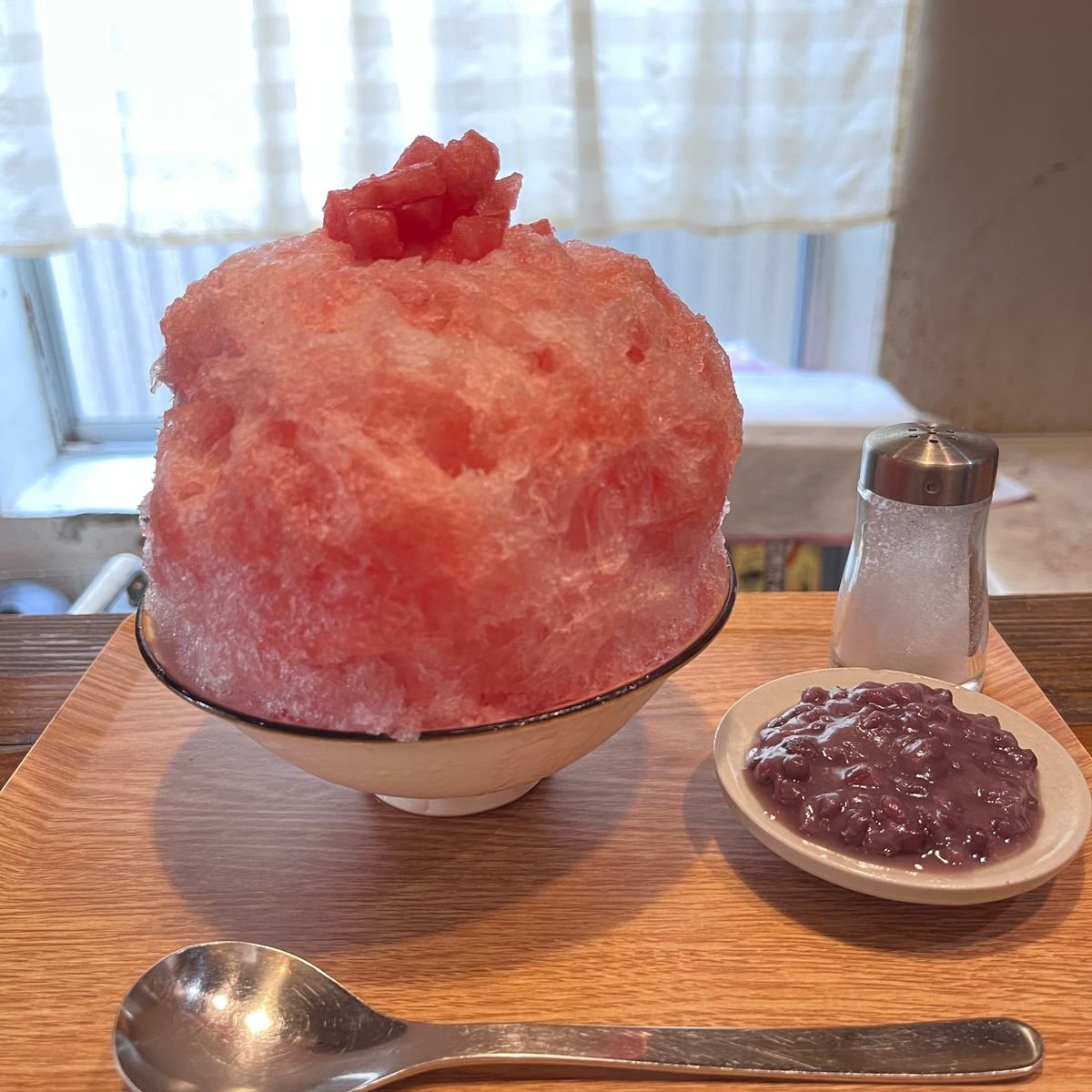 好きな果物NO.1のお店かき氷とmyかき氷器で作ったおうちかき氷