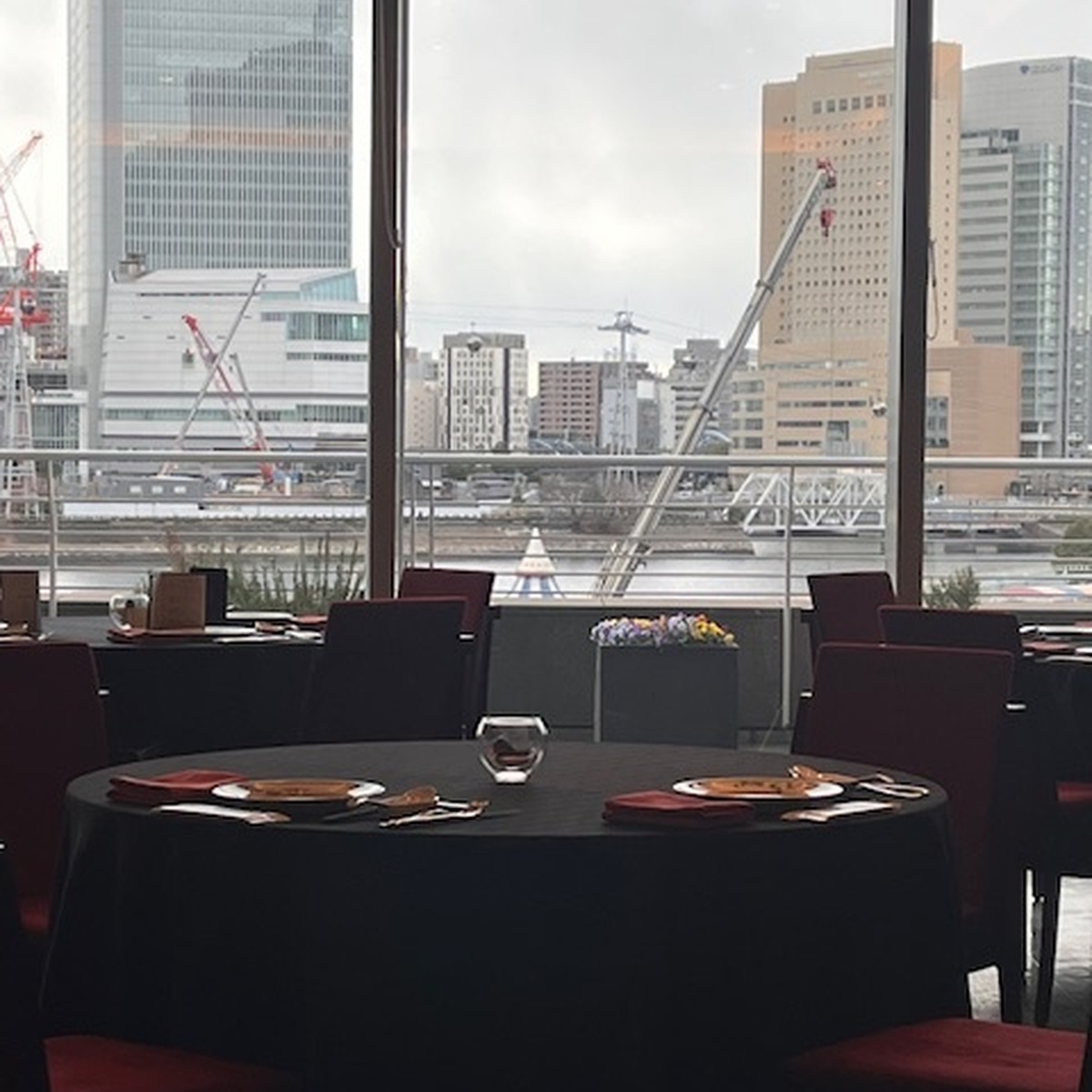 横浜　海の見える中華レストランでのバースデーランチ