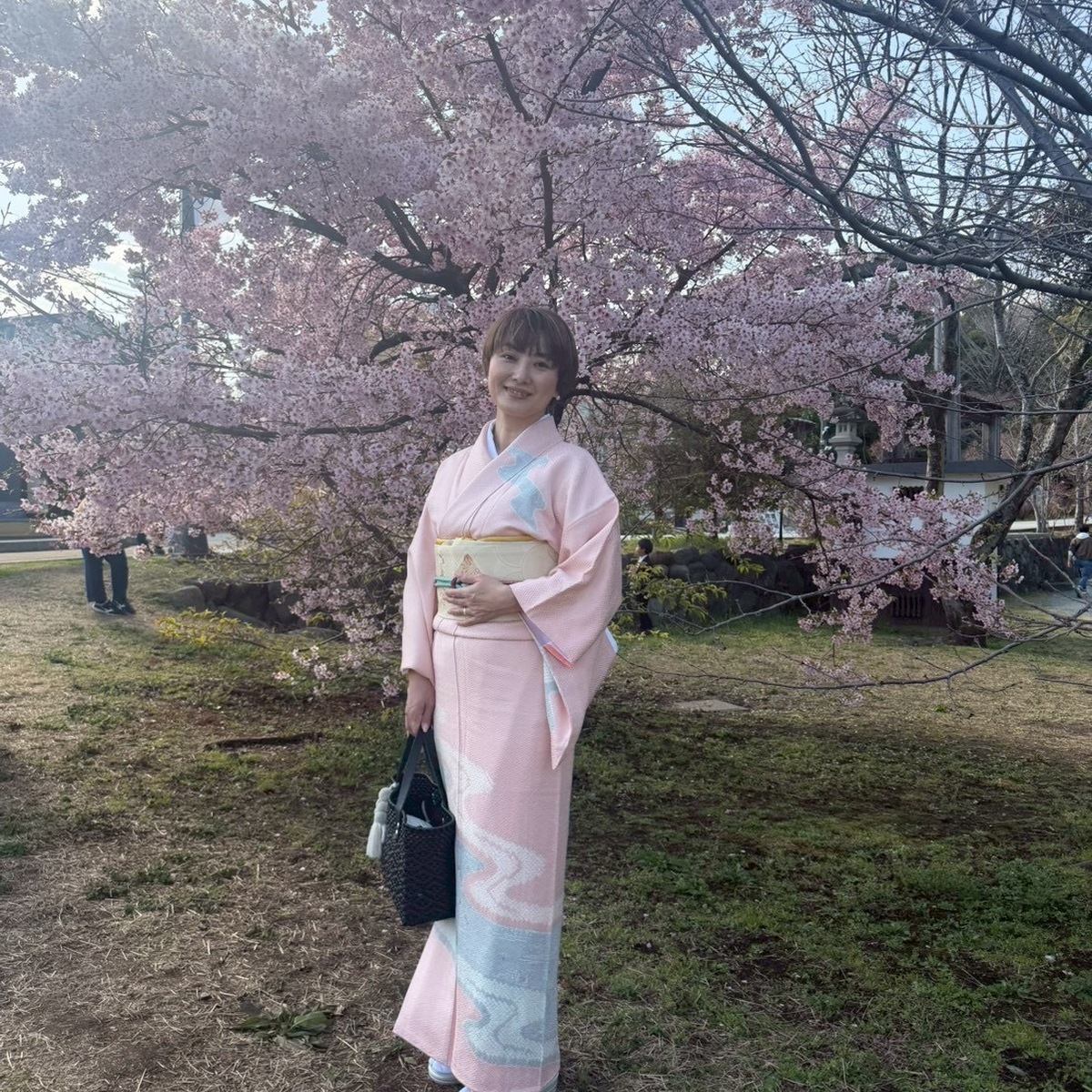 義母から譲り受けた着物で、卒業式へ　着付けも自分で頑張ってみました　