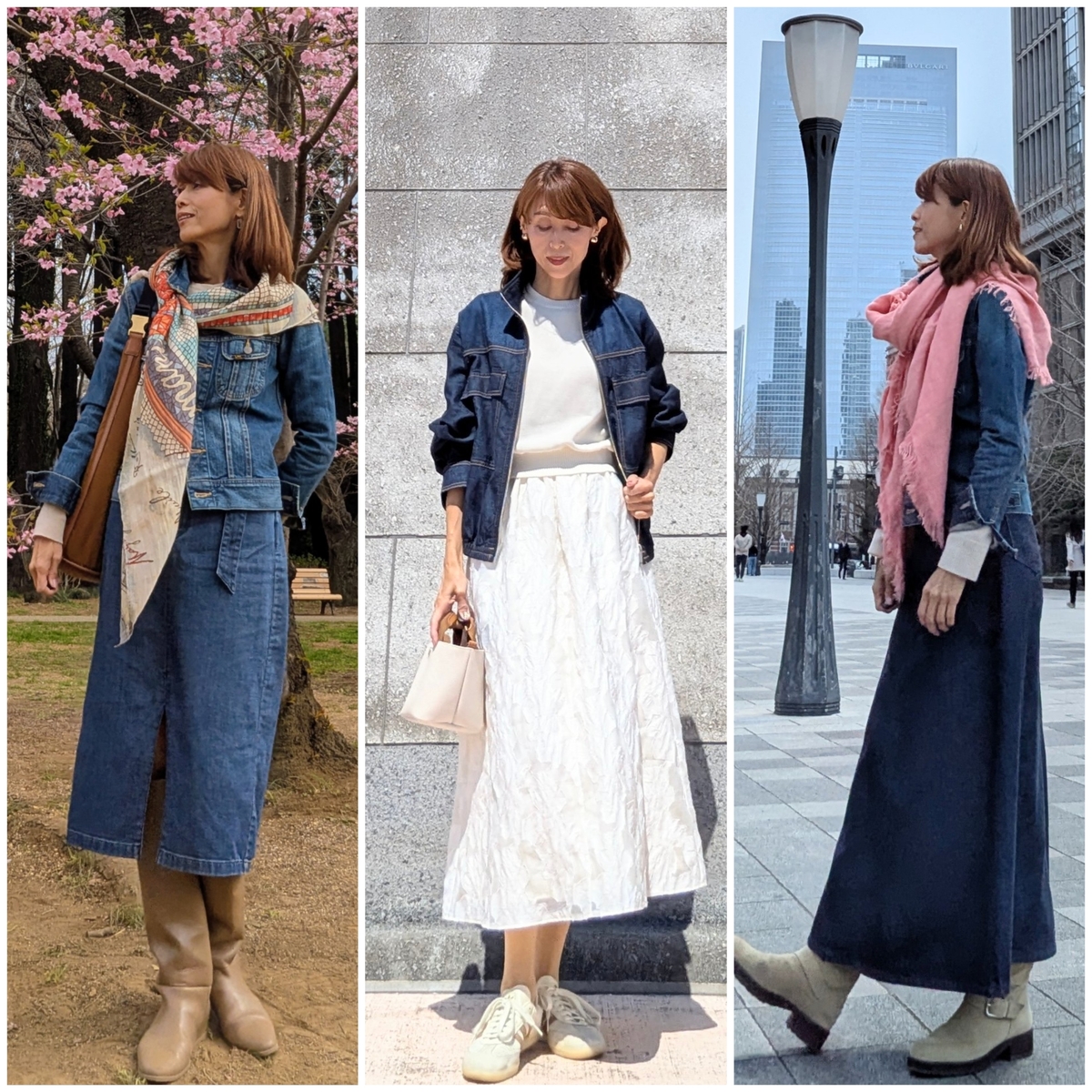 春の羽織り迷ったら「デニムジャケット!!」