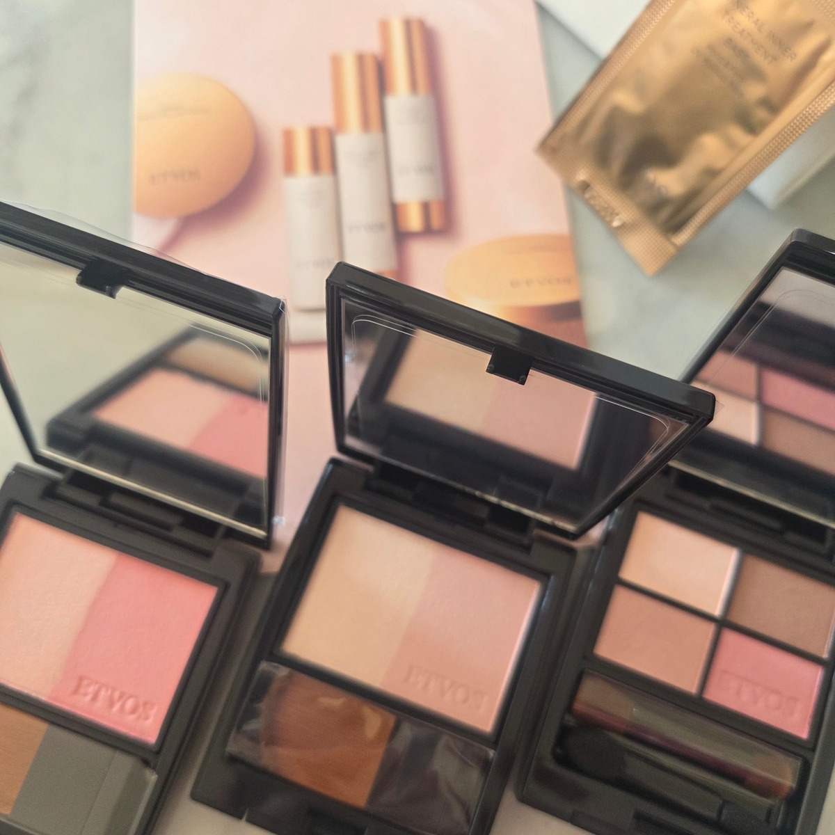 【ETVOS】春メイクはほんのりピンク♡