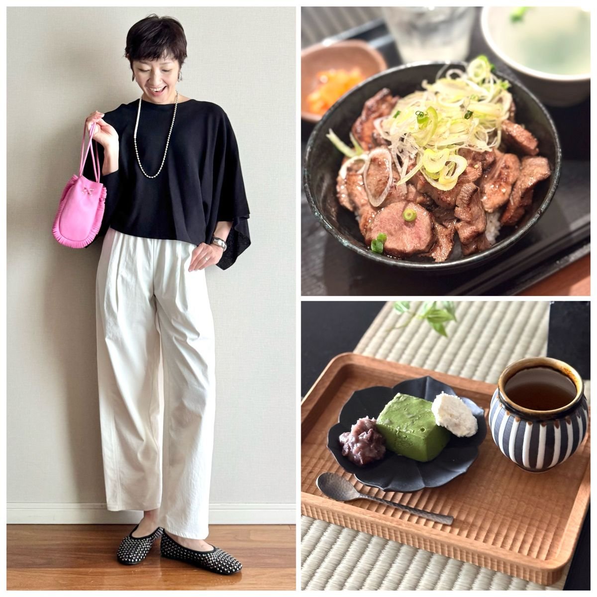 【50代のきれいめカジュアル】GUバレルアンクルパンツで神楽坂の人気焼肉店で絶品ランチ＆復活したあの名店スイーツを食す！