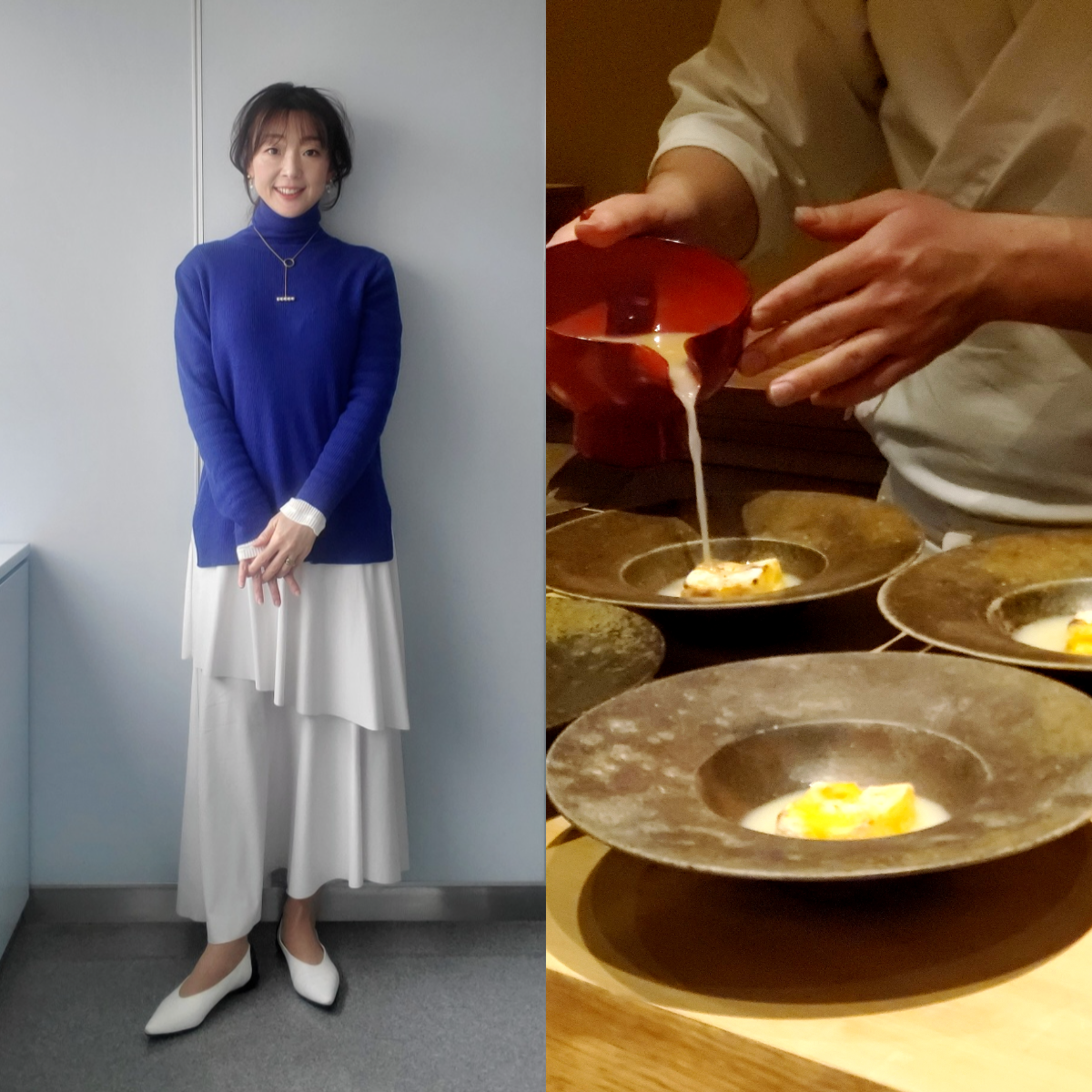 旅のラストはきれい色ニットで…京都の美意識と茶道の精神“茶懐石”を軸とした日本料理店へ