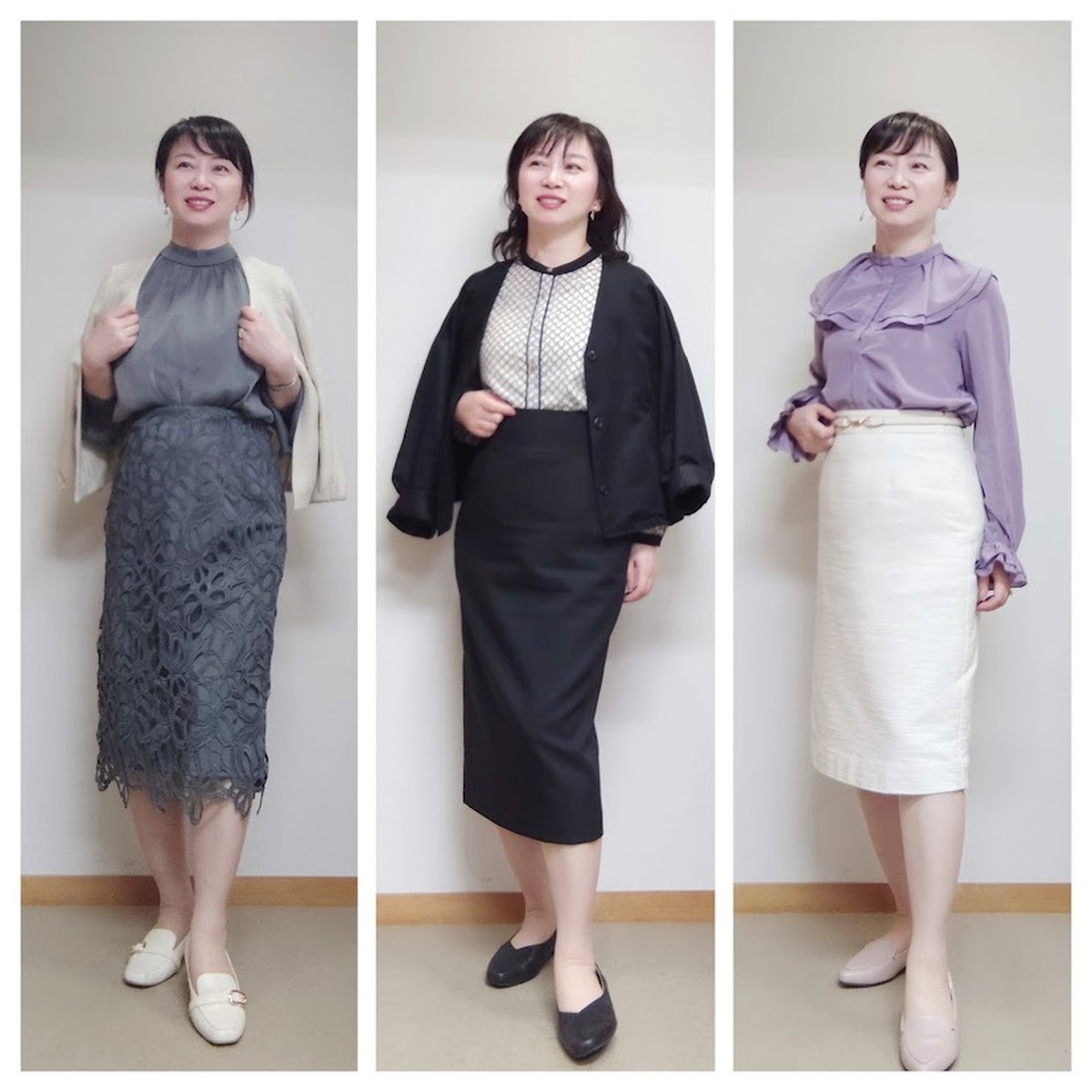 4月中旬。アラフィフ秘書お仕事毎日服