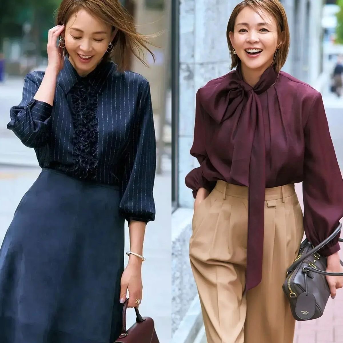 秋はどんな「ブラウス」を選ぶ？上品にあか抜ける秋のブラウスコーデ5選