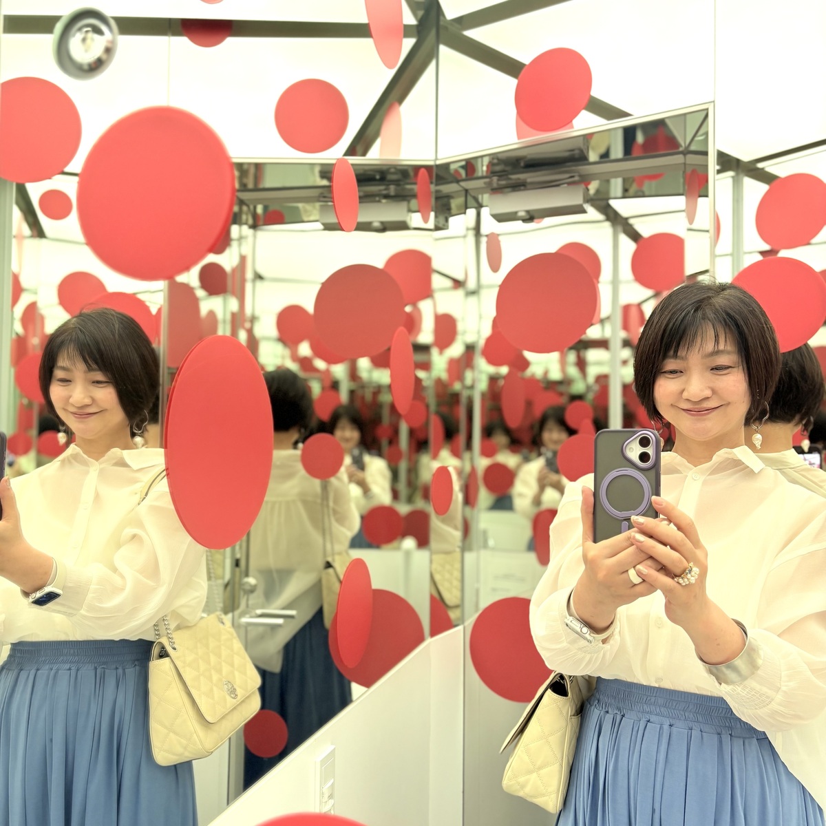 水玉の世界へ。yayoikusama museumに行ってきました。