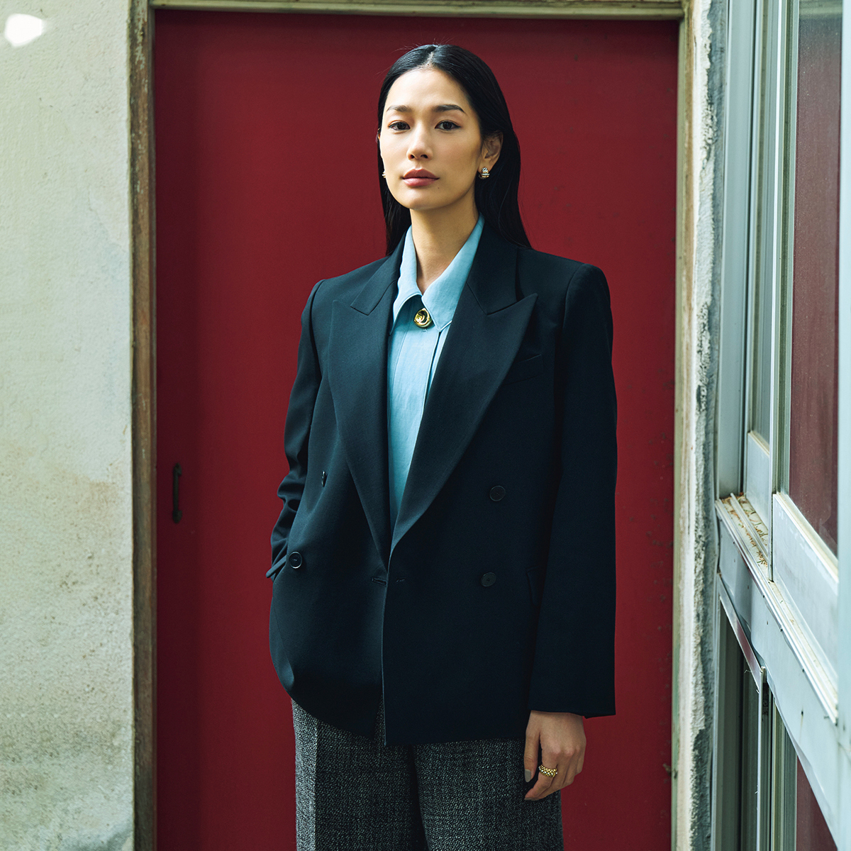 着る人に自信を与えてくれる「ジョゼフ」のダブルブレストジャケット