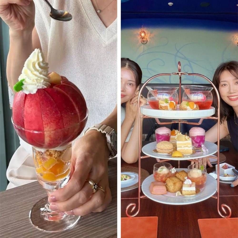 ホテルのアフタヌーンティーや農園の丸ごとパフェなど、甘い桃をたっぷり味わえる至福の桃スイーツ4選