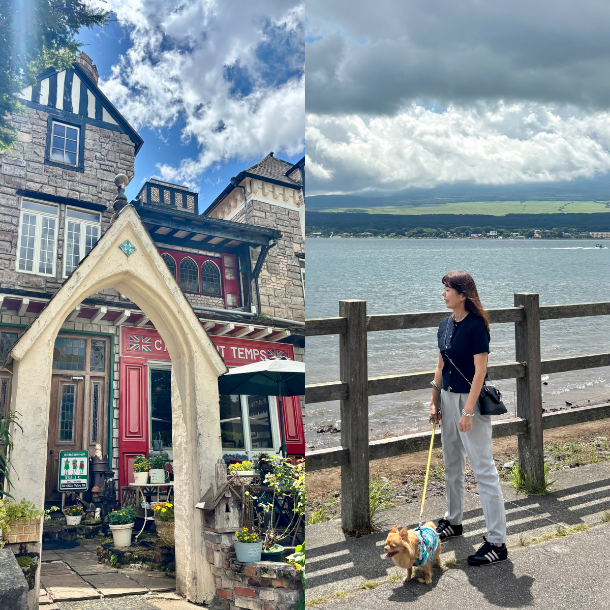 英国風の建物で味わうバナナピザ＆スニーカーコーデで山中湖散歩♪