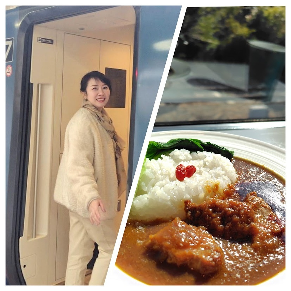 【伊豆熱川旅行】車内のカフェテリアでランチ♪サフィール踊り子の上質な旅時間