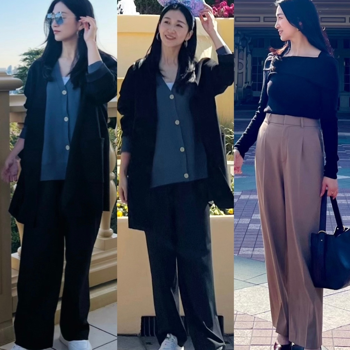 ユニクロ「タックワイドパンツ」で楽しむ ディズニーショートステイコーデ✨