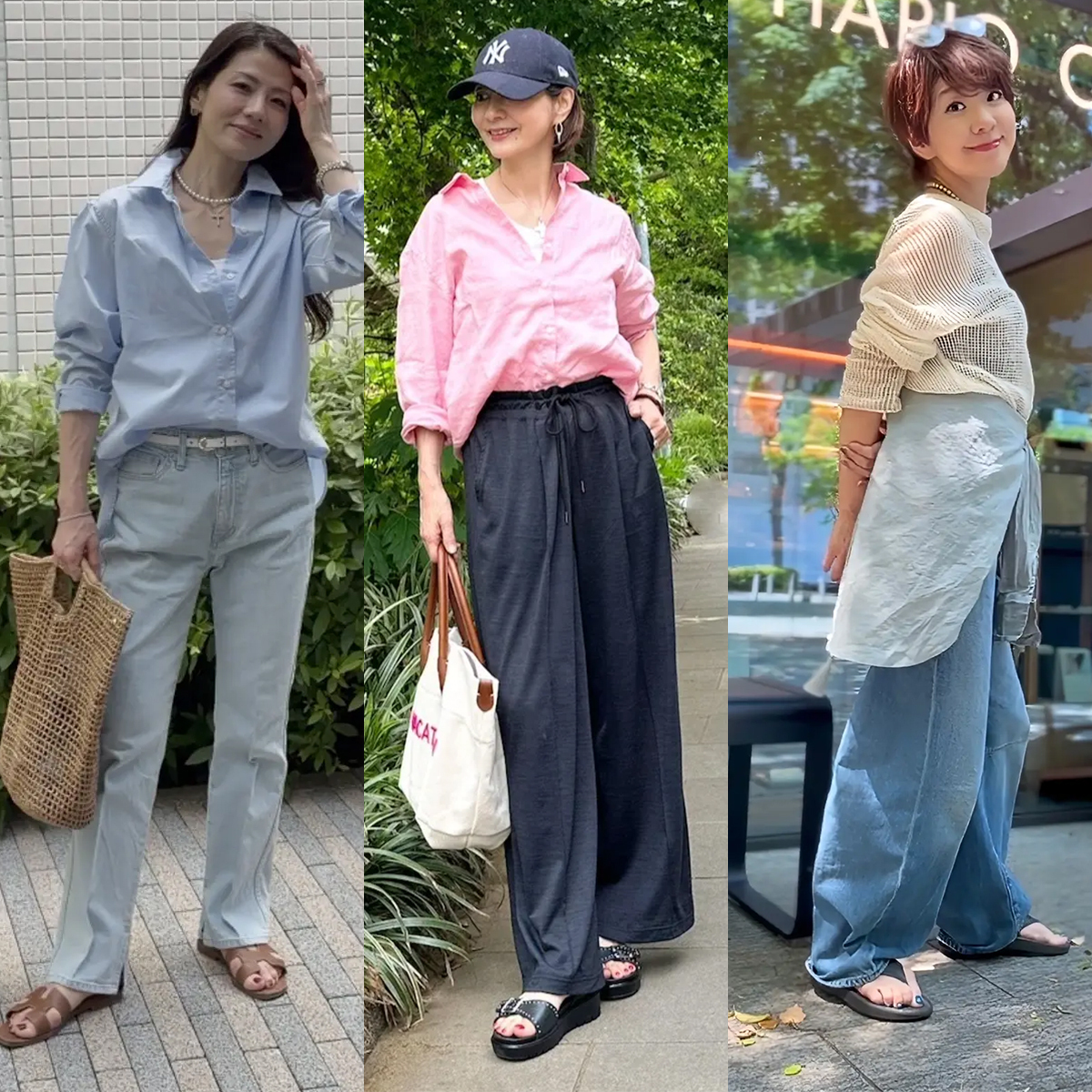 【40代・50代のサンダルコーデ5選】足元から夏仕様に！コーデに程よい抜けをプラス