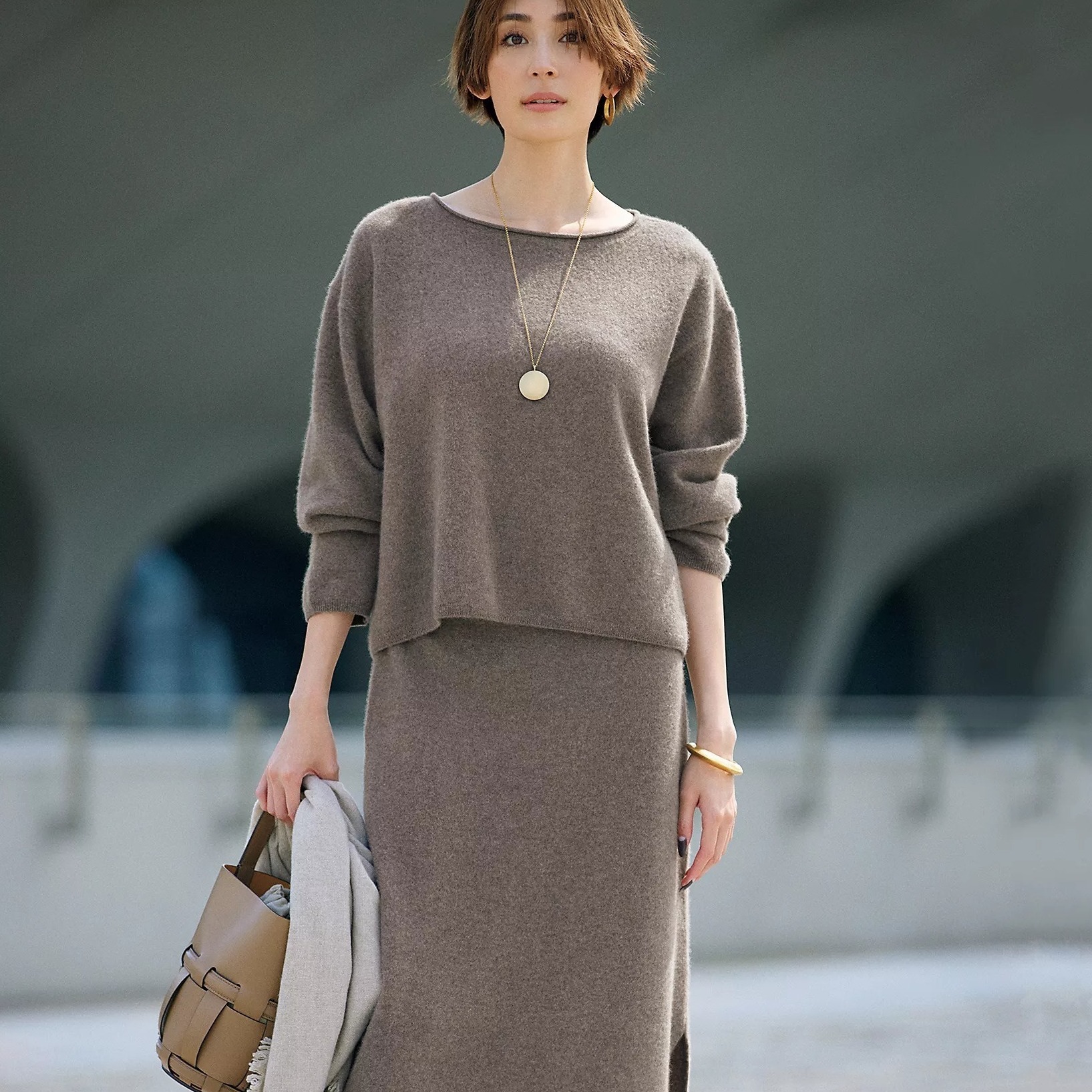 40代・50代に似合うニットコーデ photo gallery