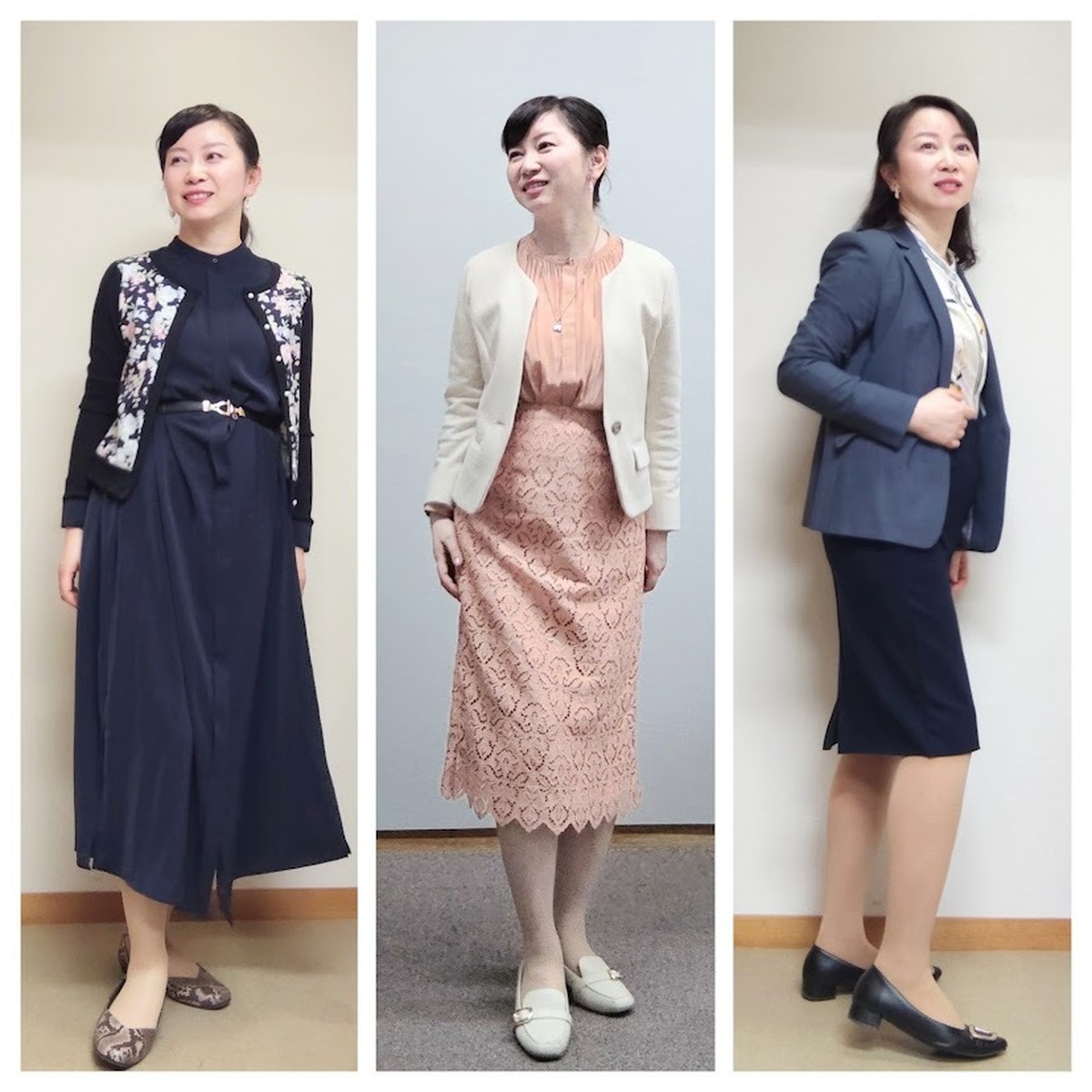 3月下旬~4月。アラフィフ秘書お仕事毎日服