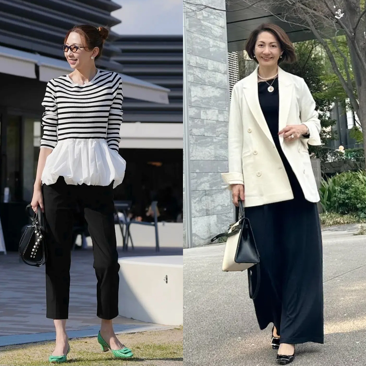 40代・50代の黒パンツコーデ5選。ワイドもスリムもかっこよく決まる！簡単にしゃれ見えが叶う信頼アイテム