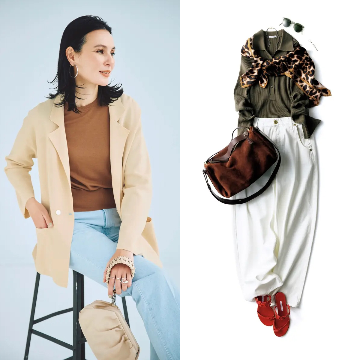 メリハリつけて洒落感アップ！カジュアルときちんと感を両立させる"ちょうどいい”コーデ【50代の1週間コーデ】