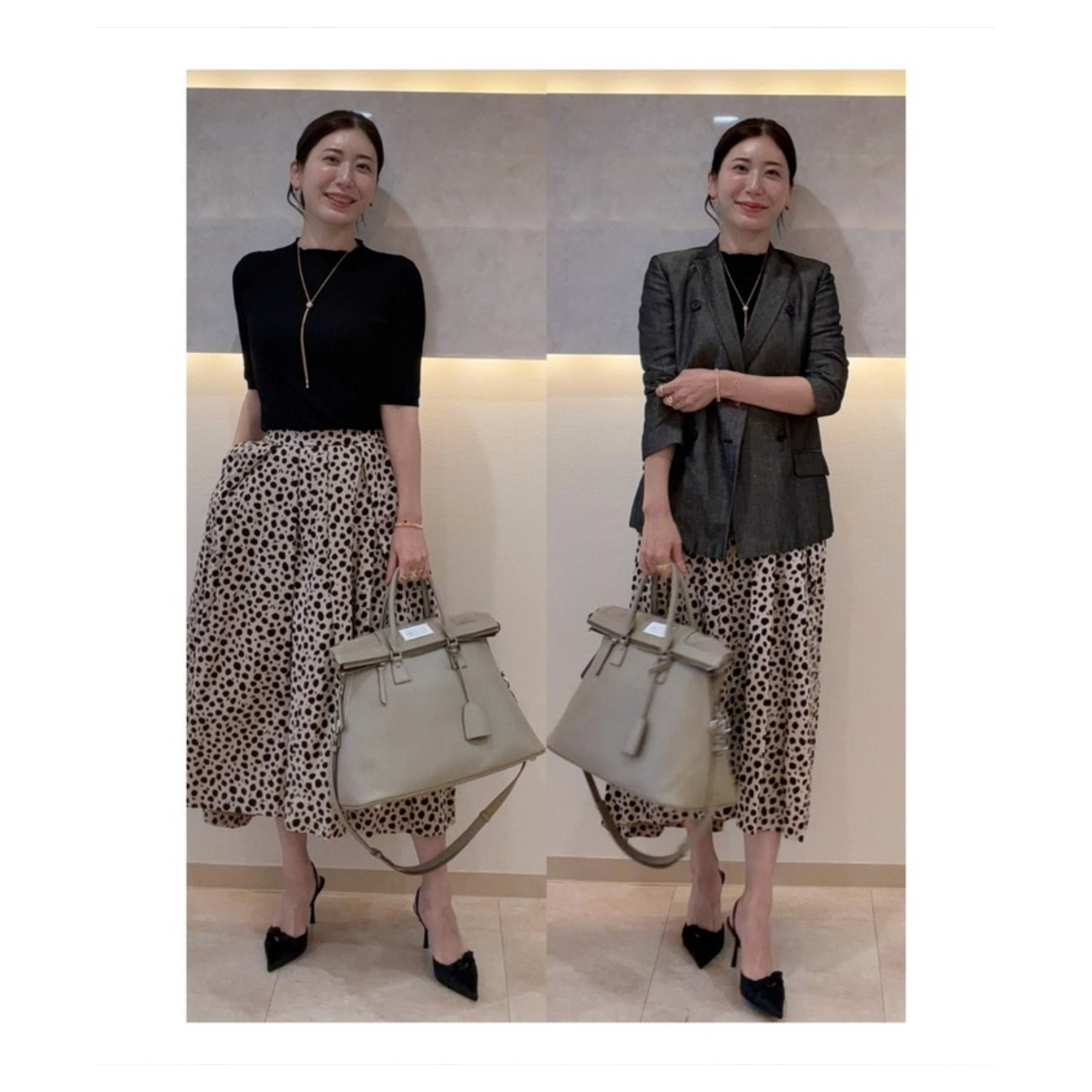 身につけるだけで一気に秋が来る！職場にもokな、大人の【レオパード柄スカート】