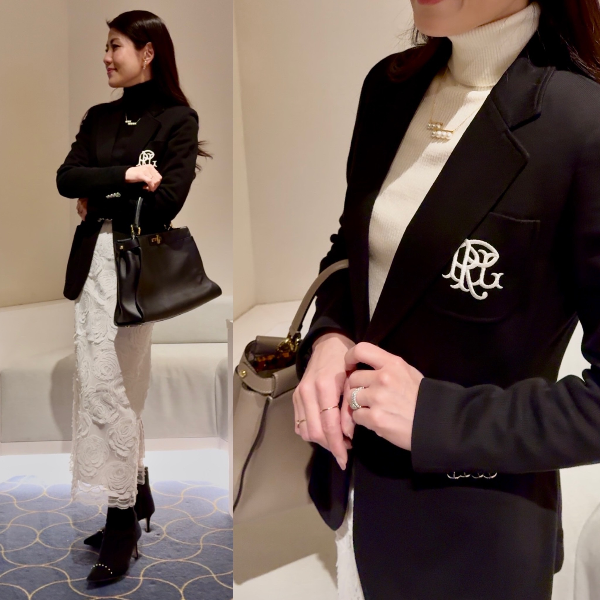 40代【UNIQLO】名品リブタートル。色を替えるだけで、大人の装いはちゃんと春に向かう