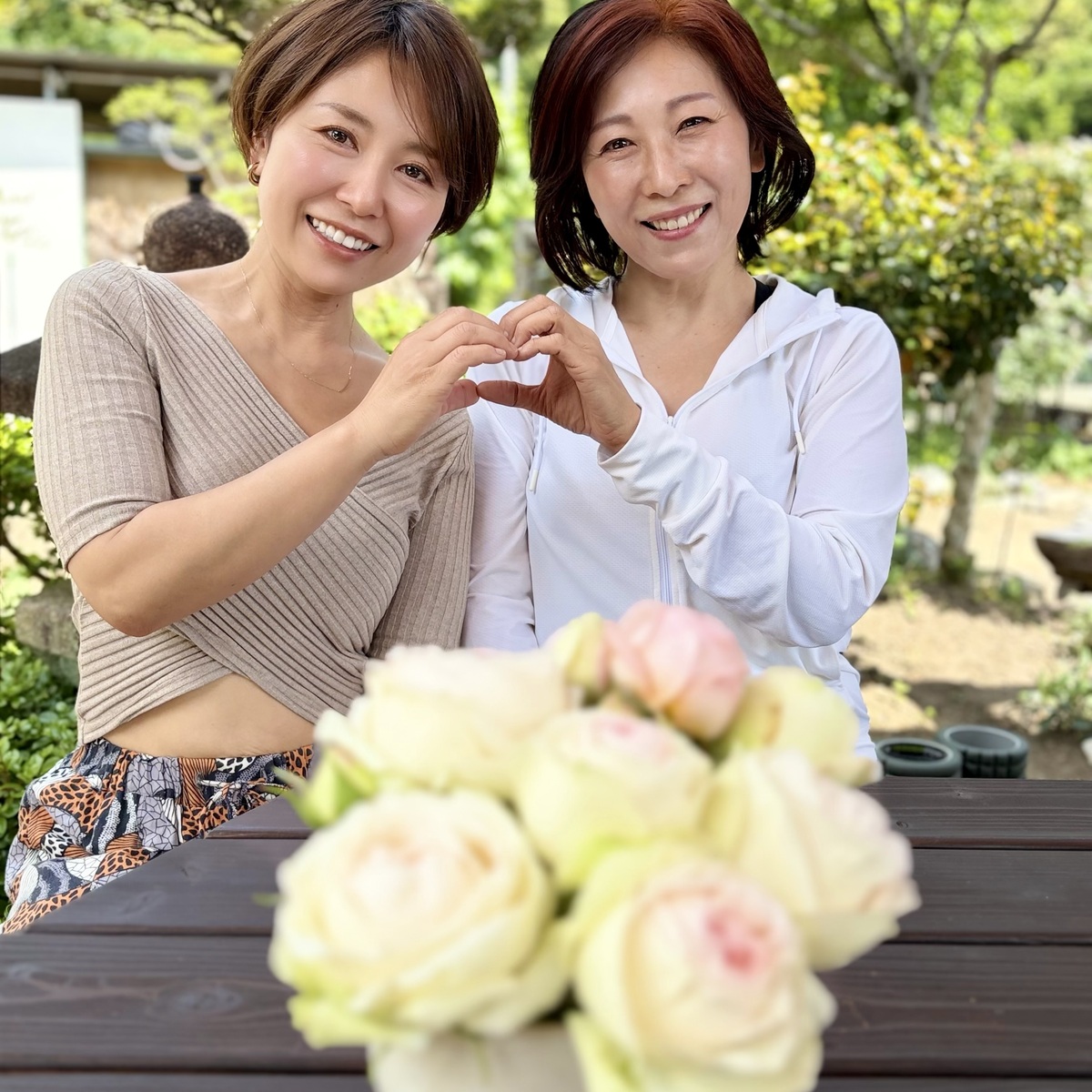 山の下で癒しのヨガタイム 🌿 かやぶき日記さんにて