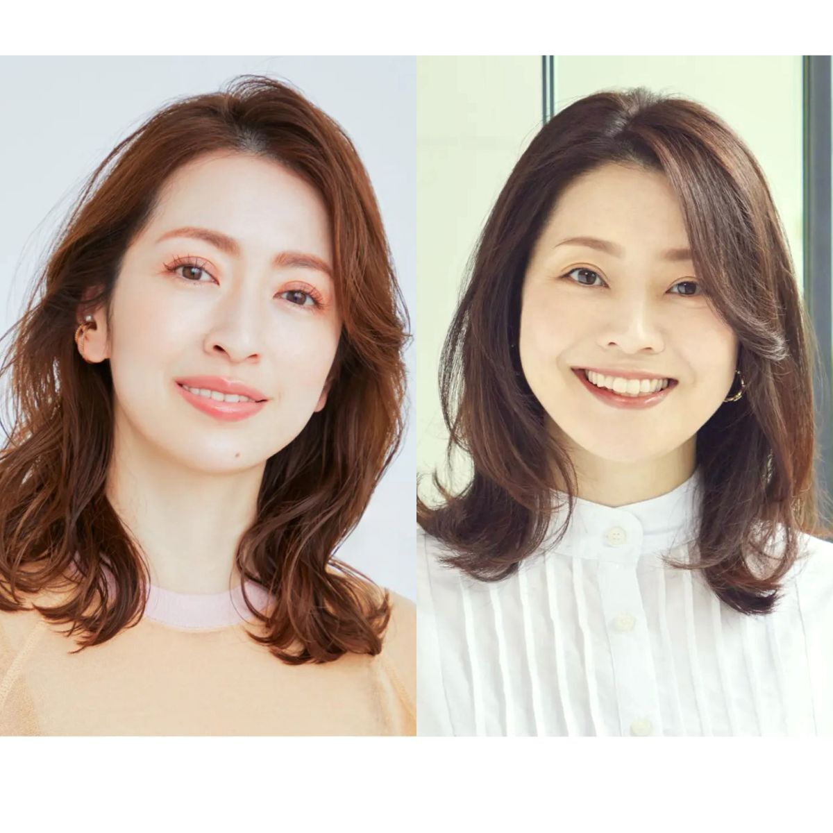 ヘアカラーで髪をきれいに見せる！50代に似合う春のミディアムヘア7選