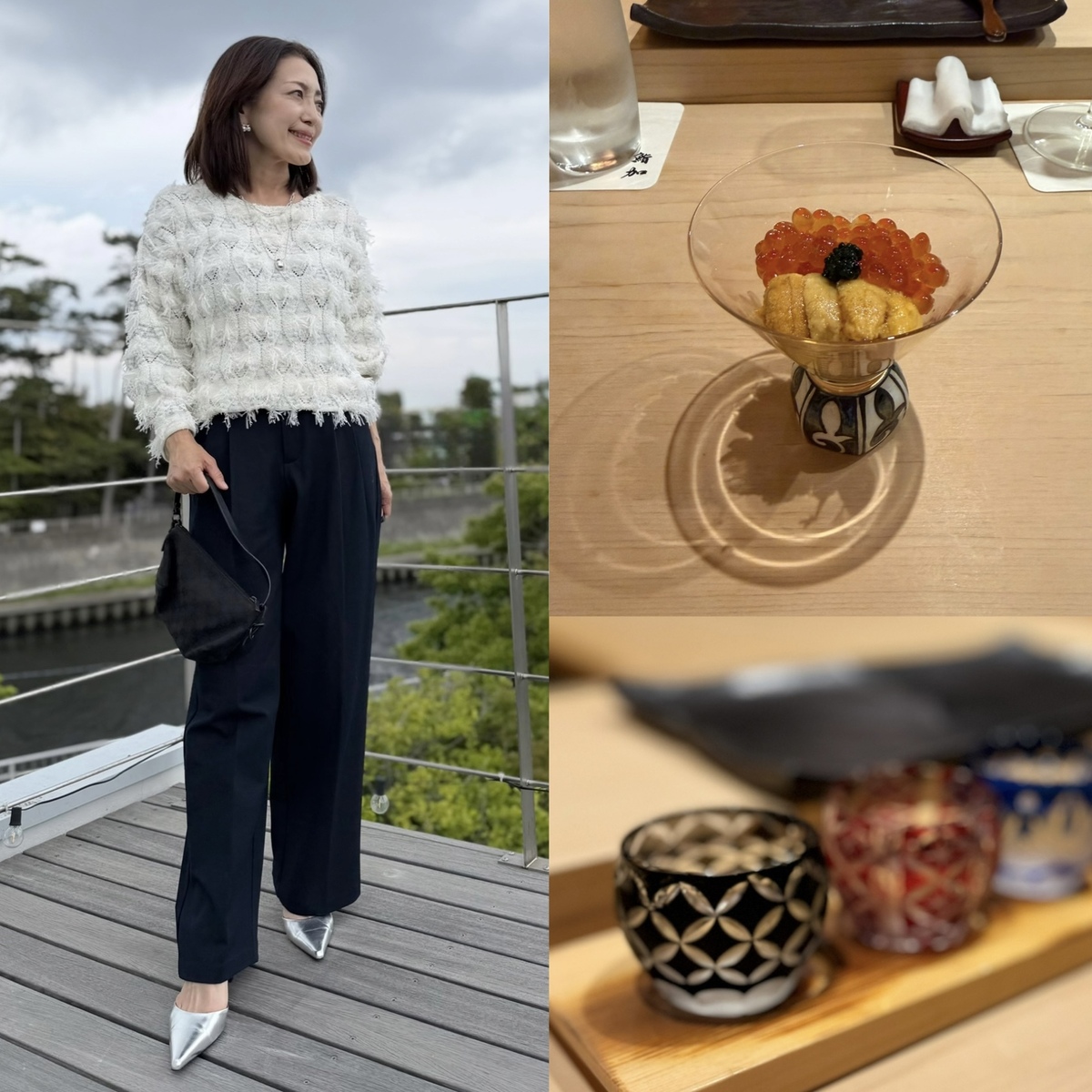 また訪れたいお寿司屋さん＠藤沢。フェザーニットとパンツコーデで夫婦デートしてきました。