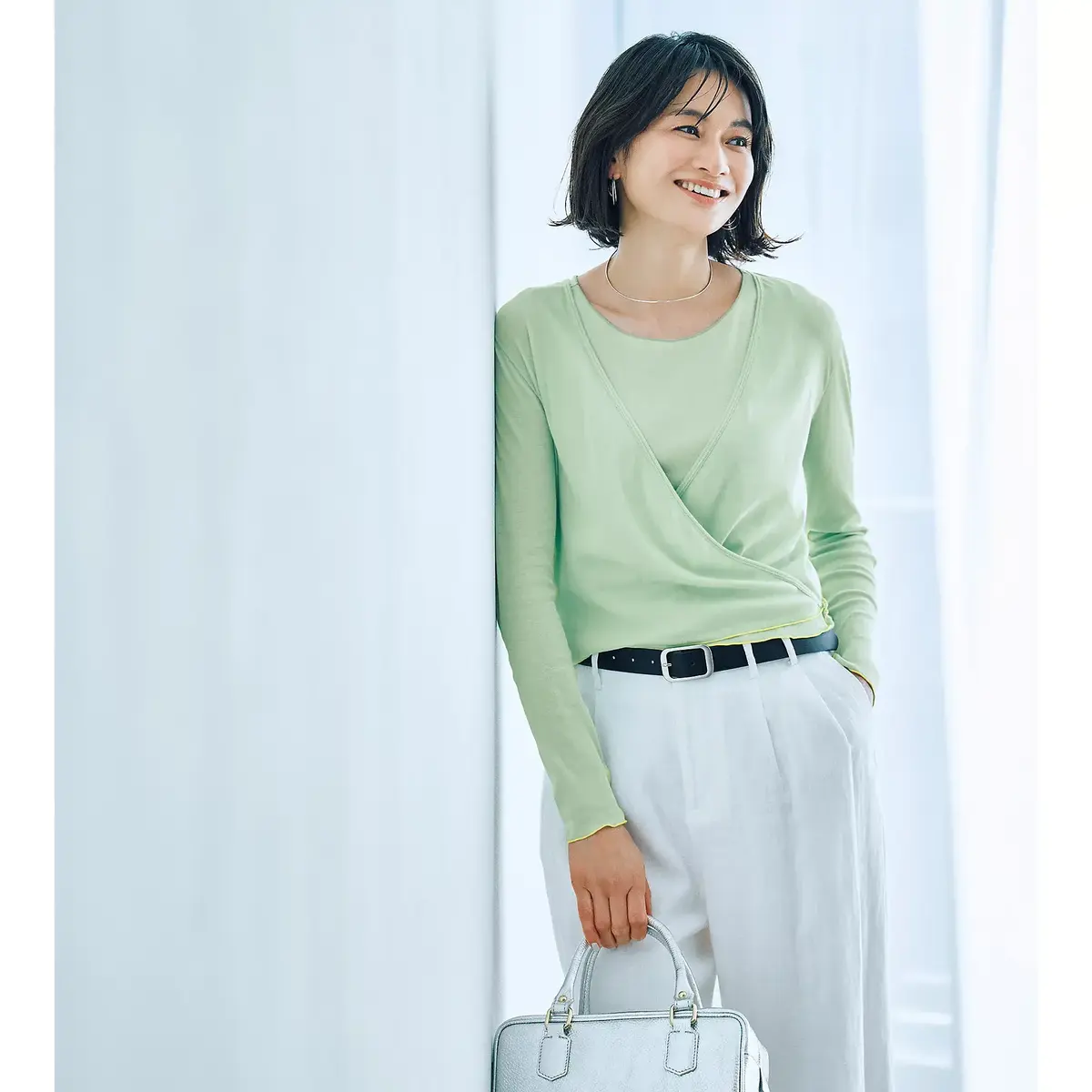 ＼初登場！／シアーで柔らかなコットンジャージーが気持ちいい！ GGGのスーパーファインリブカーディガン＆タンクトップ