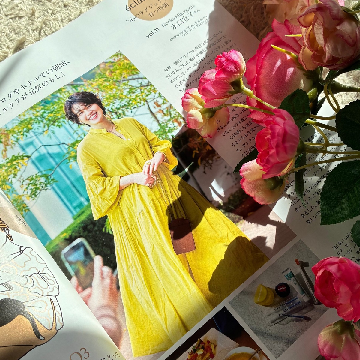 春を思わせるミモザカラーのワンピース💛〜「éclat/華組 "心のラグジュアリー" が育つ時間」vol.11より〜