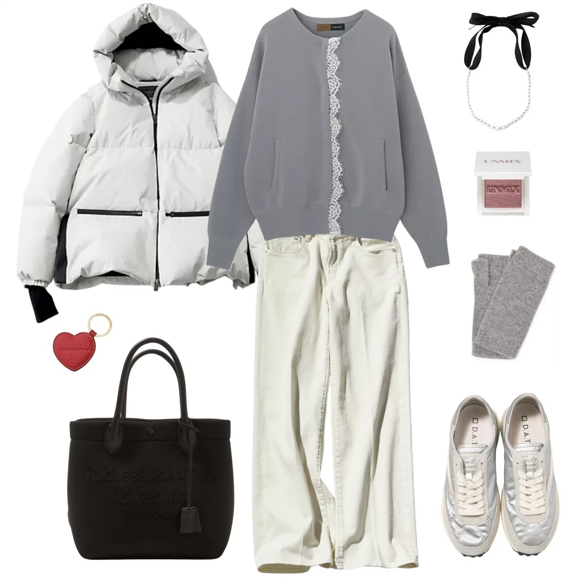 【50代 週末コーデ】レースで華やぎを添える、大人のホワイトカジュアル＃Jマダムのおしゃれ