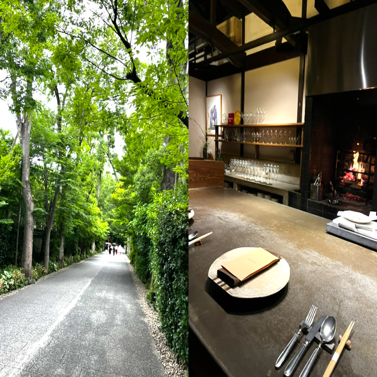 新緑の京都旅行記　下鴨神社から大原の薪火フレンチ店でのディナー！古民家風の素敵な店内でゆったりと過ごしてきました。