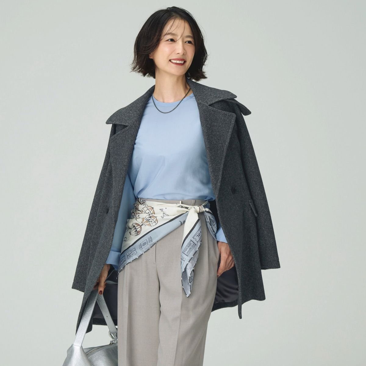 タックパンツでたるんだ腰まわりをカバー。体型の「おしゃれ悩み」解決法をスタイリスト・福田亜矢子さんが指南