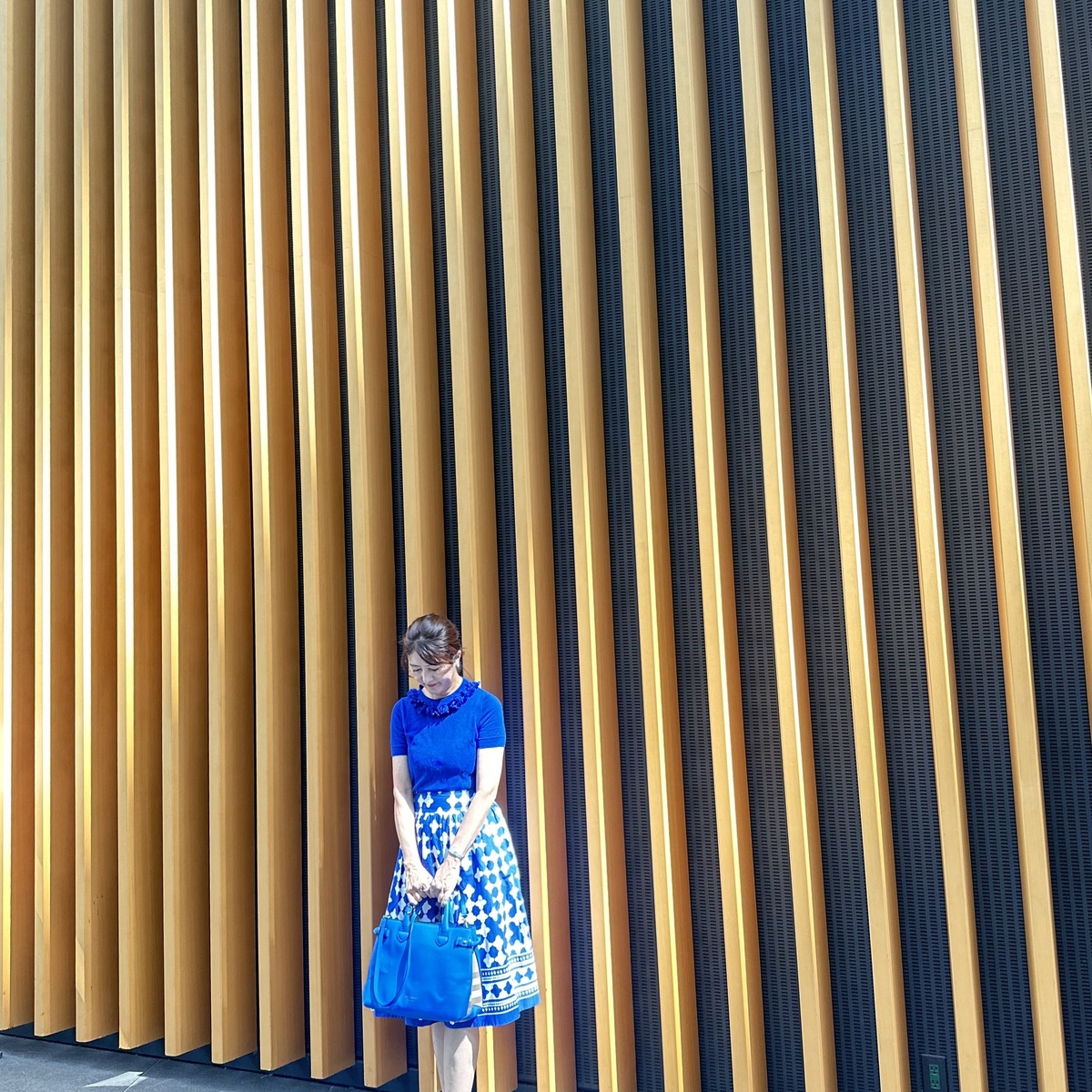 白×青コーデで楽しむ白金高輪 artisan lien のご褒美時間