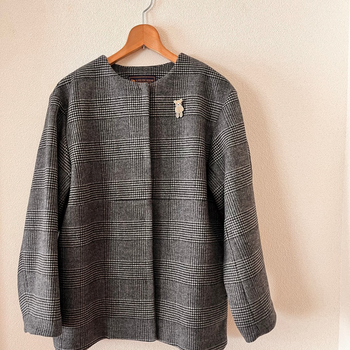 やっと会えた　クマのブローチ