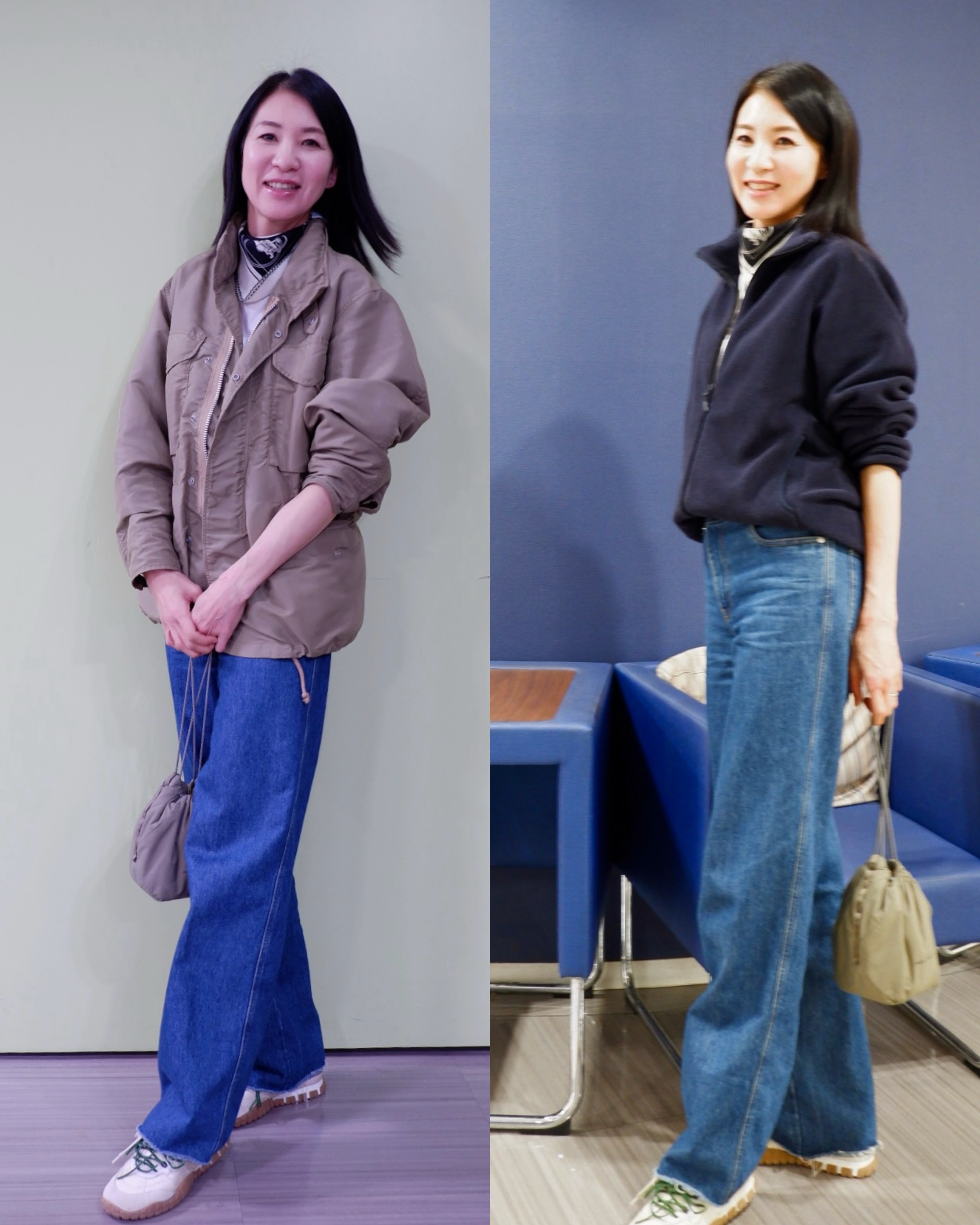 色のアイテムで日常のシンプルなコーデをさり気なくオシャレに