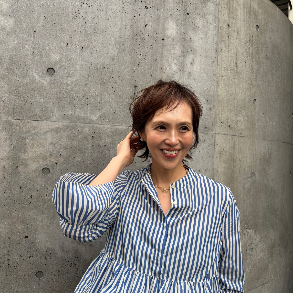 春ヘアは楽ちんクシュクシュスタイルに