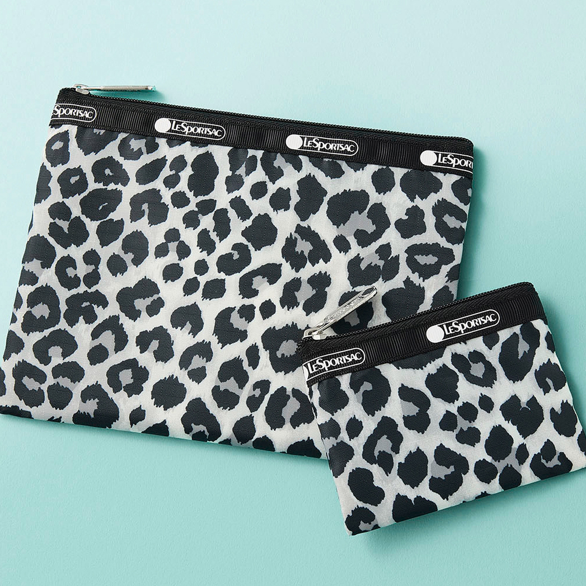 【4月号付録：レスポートサック×集英社コラボ第5弾！】大小2つを、自由自在に使いこなして！大人のレオパード柄ポーチセット