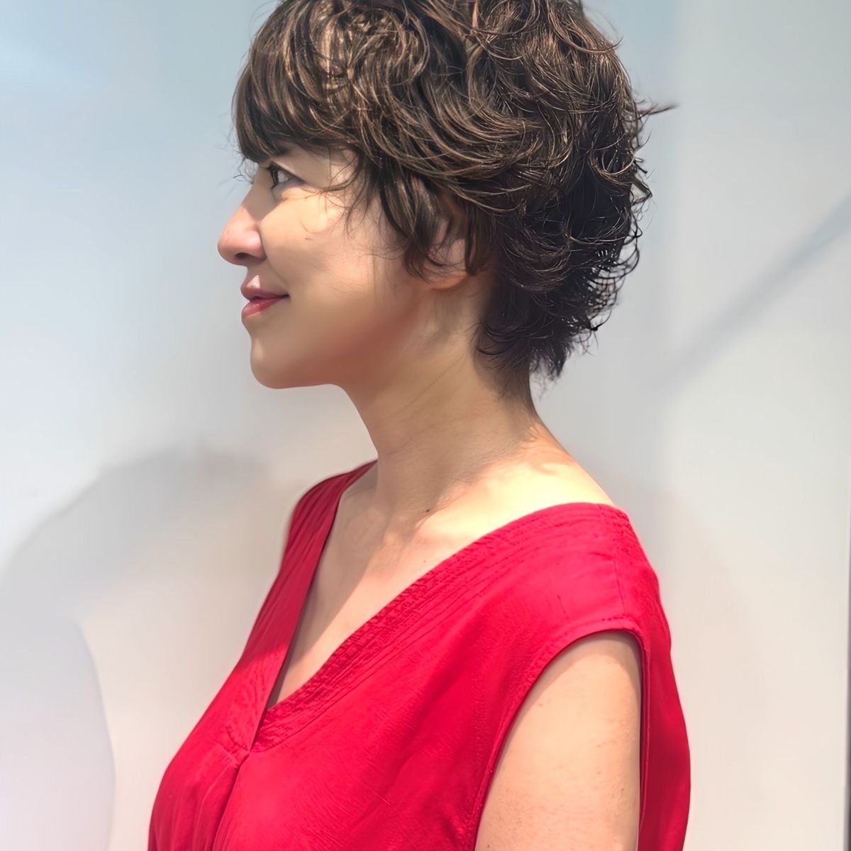 暑い夏の朝がラクになる！ニュアンスパーマで叶える時短＆おしゃれショート