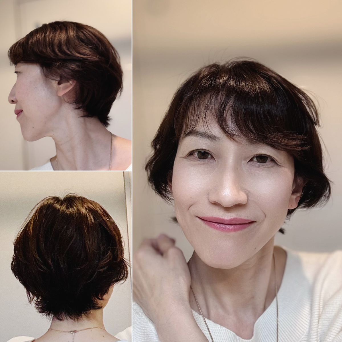 ぺちゃんこ髪が「ふんわりひし形ショート」に激変！