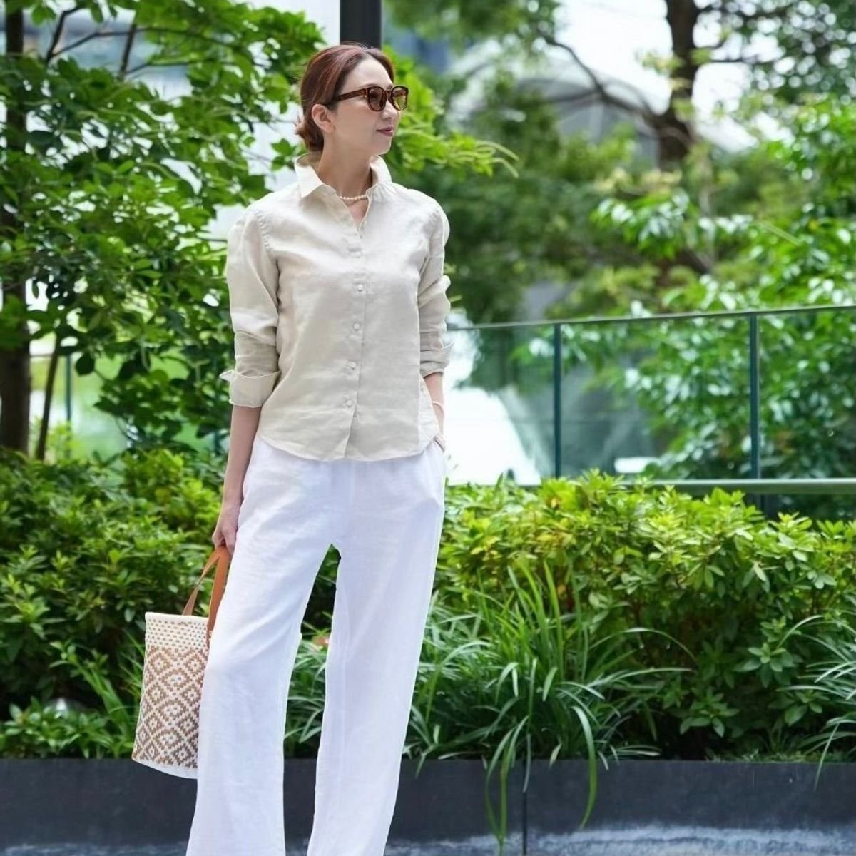 私の夏に欠かせないリネン✨今年の【UNIQLOリネンシャツ】買い足しはベージュ❗️