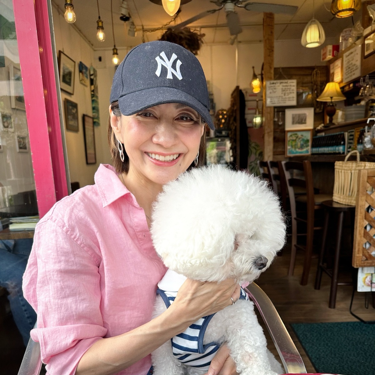 愛犬とのお散歩休日コーデ