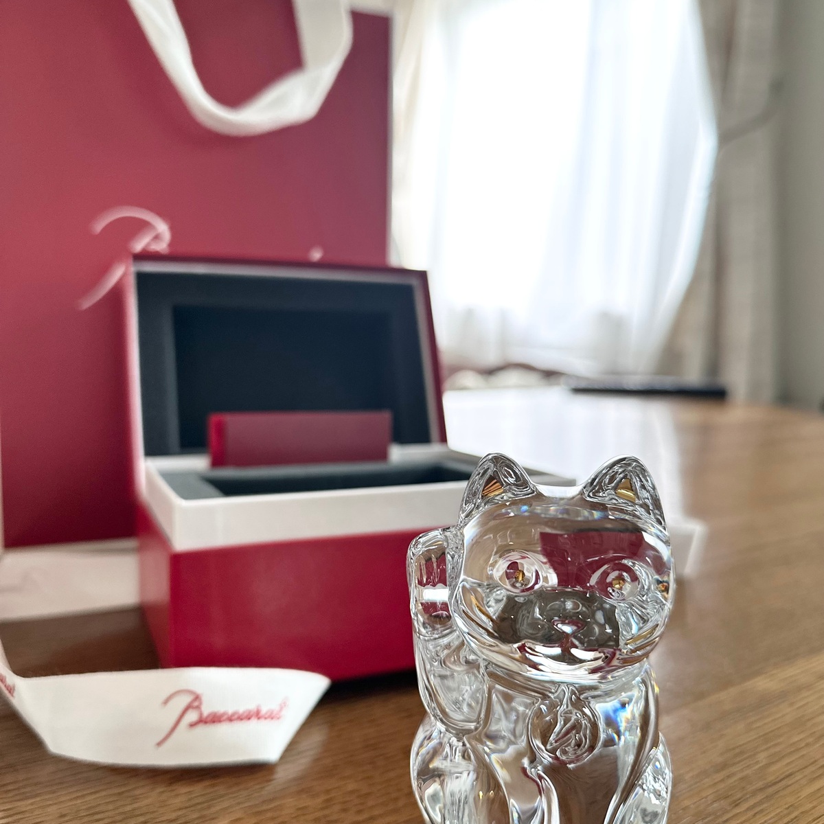 baccaratの招き猫の置物