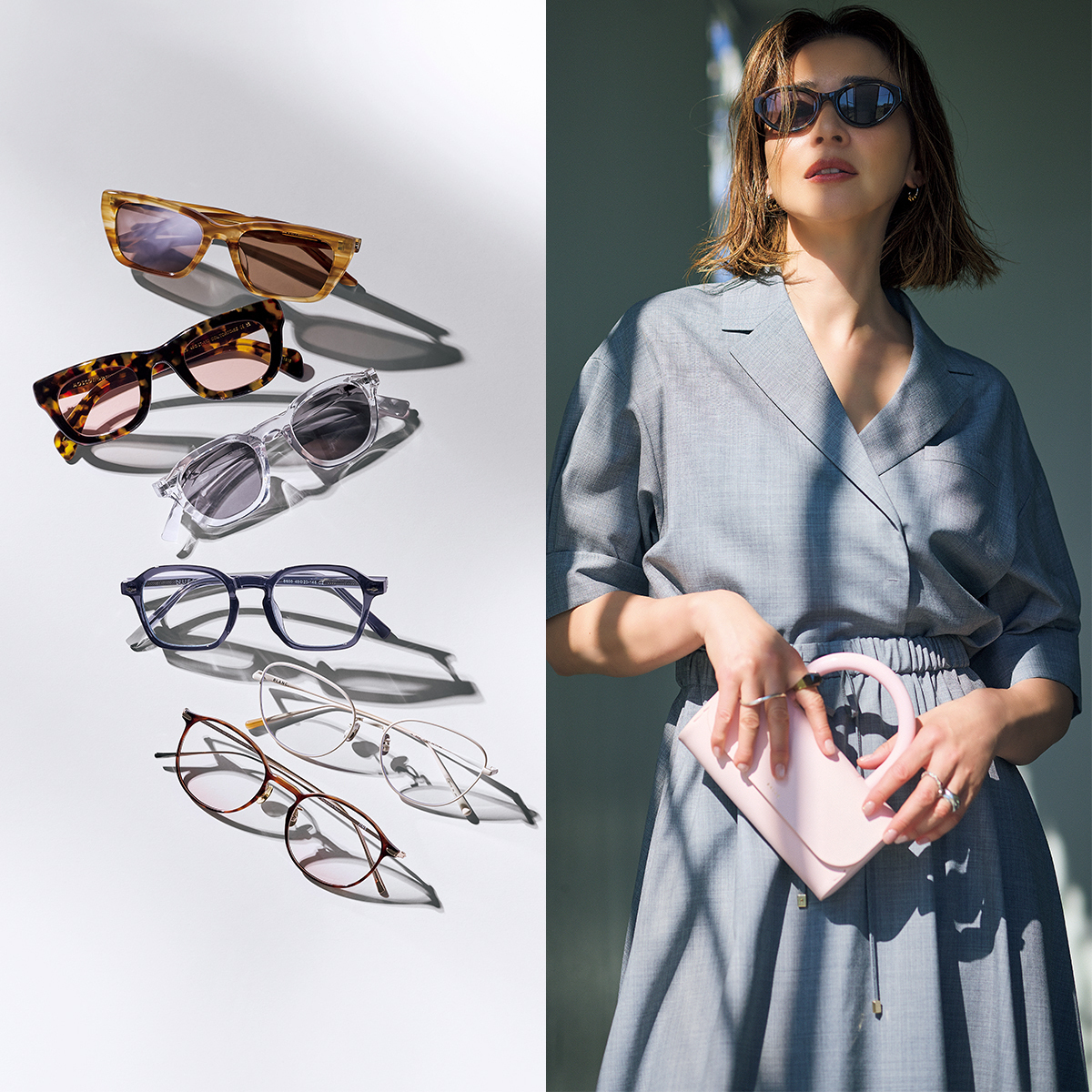 【最新サングラス&メガネ7選】一点投入で印象チェンジ！「おしゃれな顔」を更新