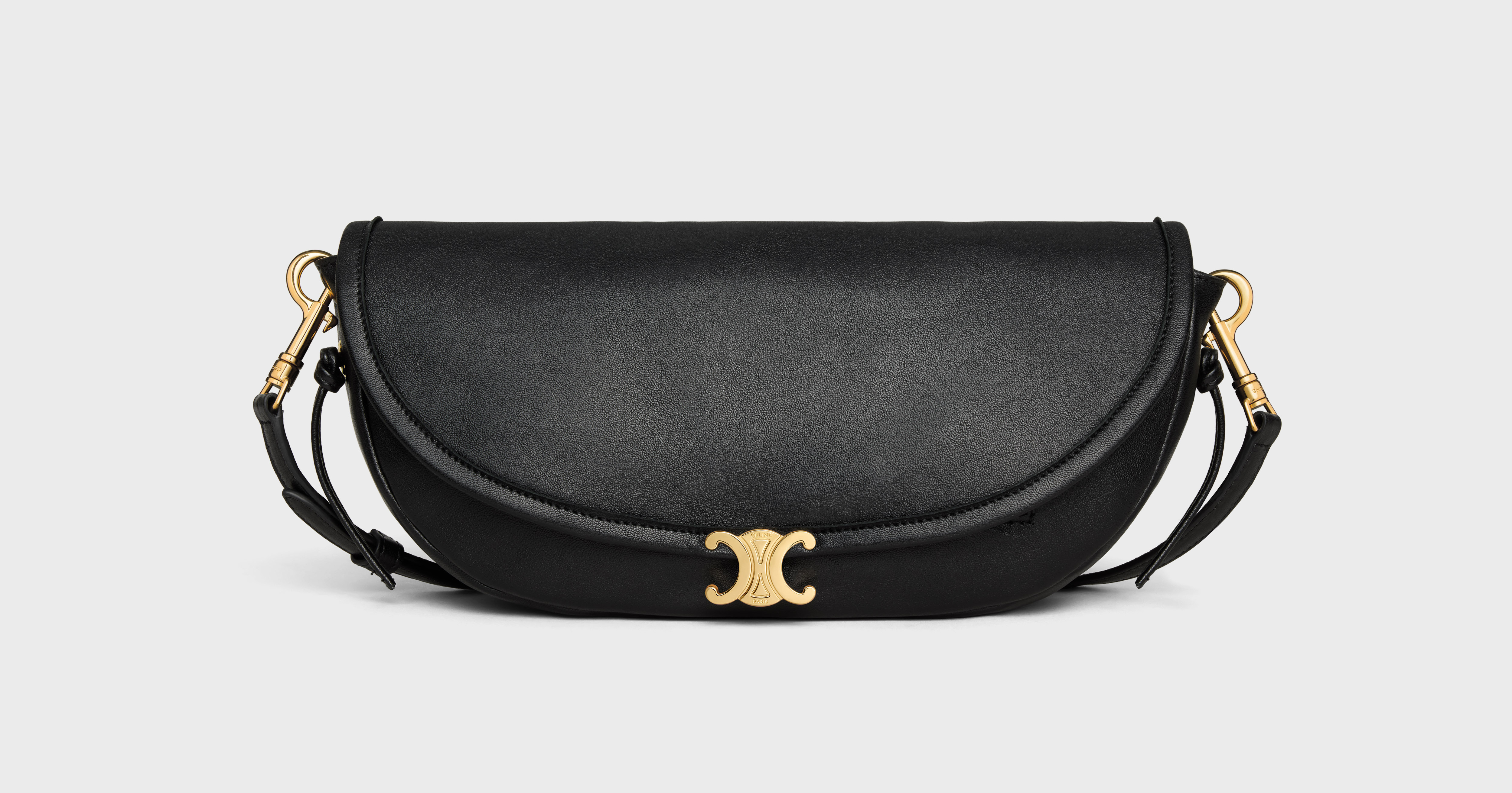 新品 定価以下 CELINE セリーヌ ハーフムーン ソフト トリオンフ バッグ ハーフムーン ソフト トリオンフ バッグ / サプル シャイニー